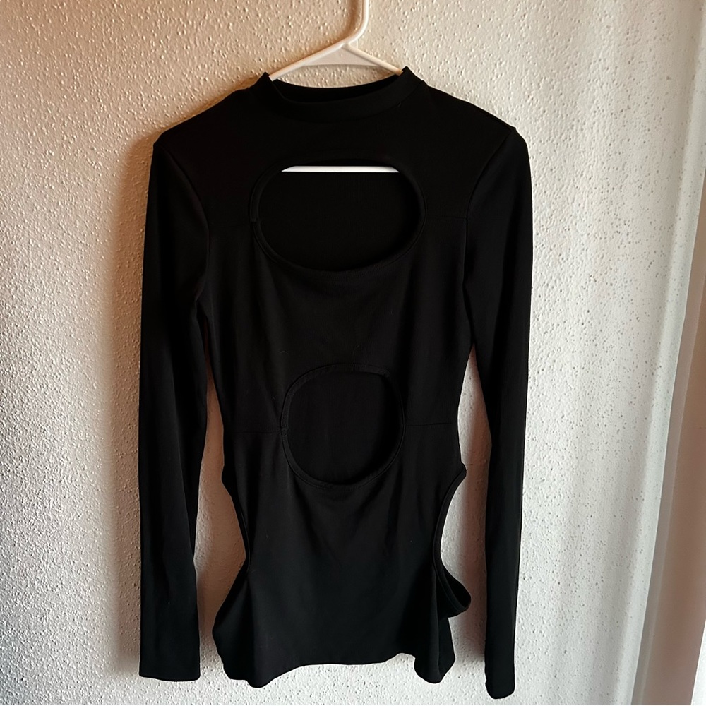 Black sexy mini dress
